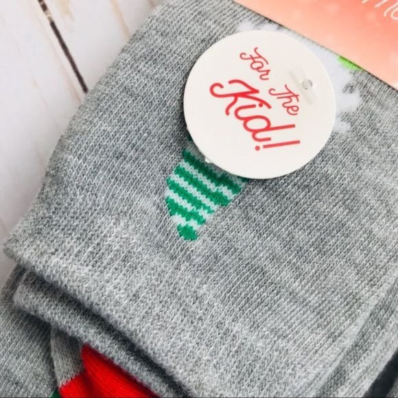 Christmas Gnome Socks by CHATTIES Mama Papa Big Kid and Kid Family Set of 4 - Picture 3 of 13
